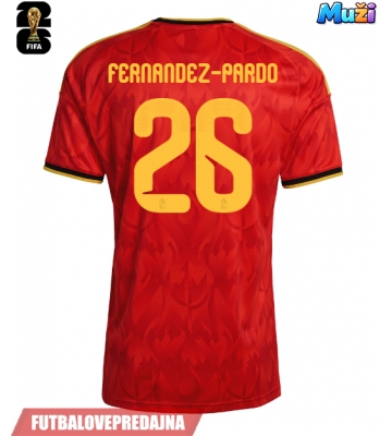 Lacne Muži Futbalové dres Belgicko Matias Fernandez-Pardo #26 MS 2026 Krátky Rukáv - Domáci